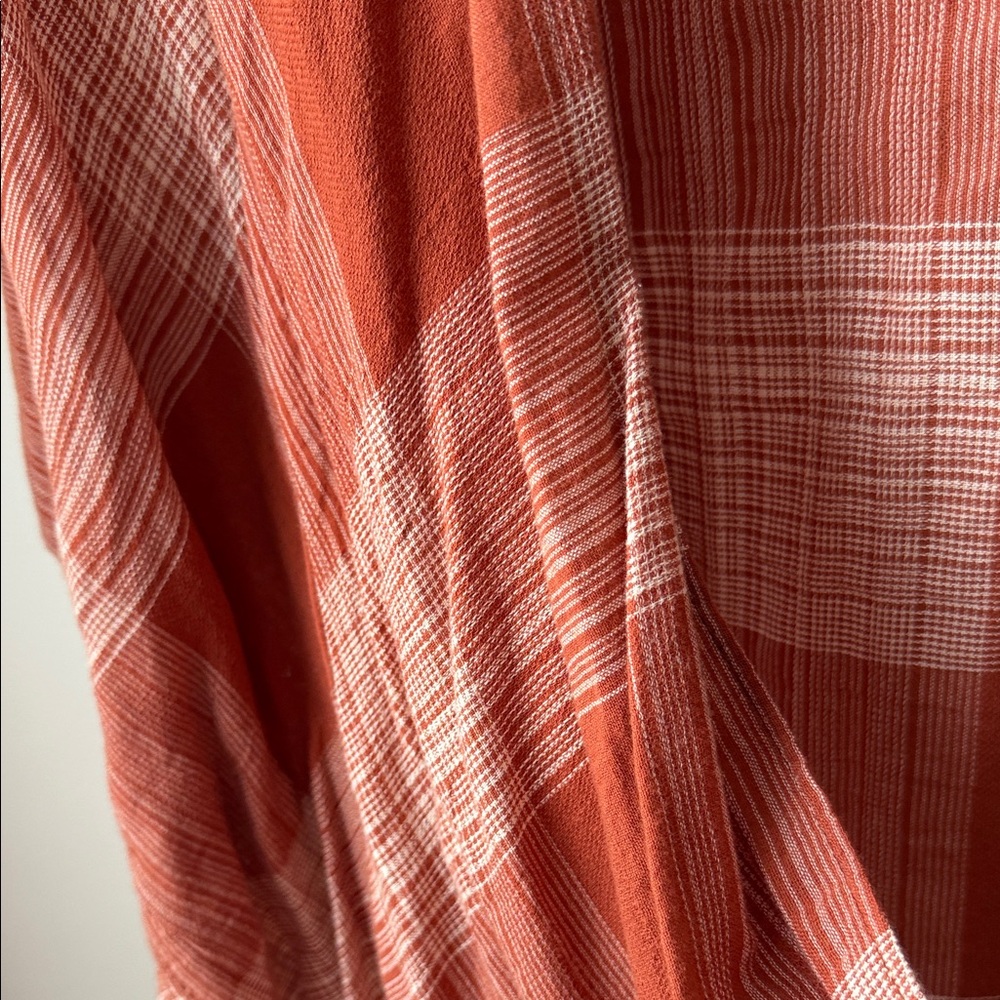 Universal Thread Rust + Cream Striped Open Cardig… - image 3